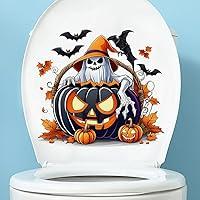 Algopix Similar Product 19 - Halloween Ghost Pumpkin Toilet Cover