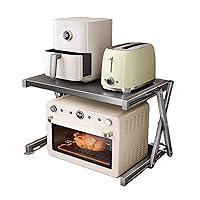 Algopix Similar Product 3 - 2 Tiers Microwave Oven Rack Kitchen