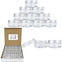 Algopix Similar Product 14 - 50 New Empty 5 Grams Acrylic Clear