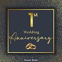 Algopix Similar Product 18 - 1st wedding anniversary guest book