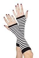 Algopix Similar Product 16 - Music Legs Stripe Fingerless Gloves