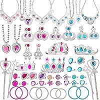 Algopix Similar Product 18 - BeYumi 66 Pcs Princess Pretend Jewelry