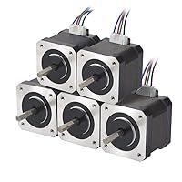Algopix Similar Product 11 - STEPPERONLINE 5PCS Nema 17 Stepper