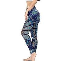 Algopix Similar Product 1 - Irisjudy Mandala Floral Women Leggings