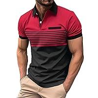 Algopix Similar Product 19 - Shirts for Men Summer Short Sleeve Polo