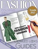 Algopix Similar Product 2 - Guided Fashion Coloring Book Learn