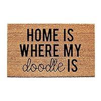 Algopix Similar Product 14 - Home Is Where My Doodle Is Doormat 