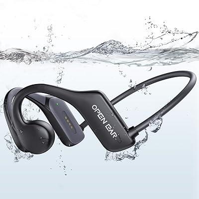 IP68 Waterproof Swimming Headphones 3.5mm Plug Earphone For Running Surfing