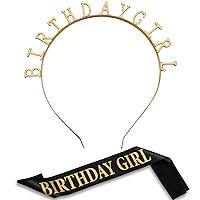Algopix Similar Product 12 - Zonon Birthday Headbands Birthday Satin