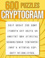 Algopix Similar Product 20 - 600 Cryptogram Puzzles Easy Medium 