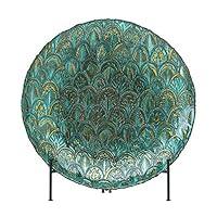 Algopix Similar Product 4 - Abstract Peacock Decorative Plate