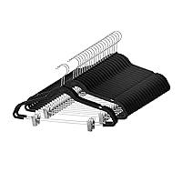 Algopix Similar Product 4 - Zober Velvet Hangers with Clips  Pack