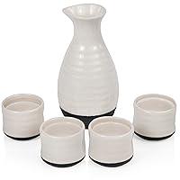 Algopix Similar Product 1 - True Fervor 5pcs Ceramic Sake Set 4