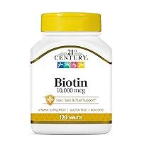 Algopix Similar Product 20 - 21st Century Biotin Tablets 10000