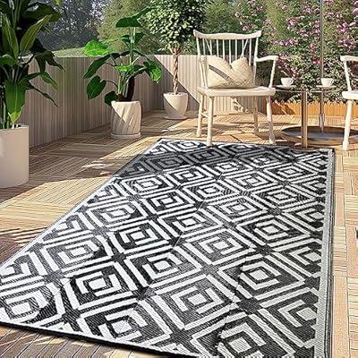 Outdoor Rug 9x12 for Patio Camping RV, Waterproof Reversible Mat, Plastic  Straw Rug for Indoor Outdoor Patio Clearance, Porch, Deck, Backyard, Picnic
