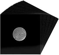 Algopix Similar Product 20 - 25 12 Record Jackets  Black Glossy