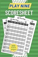 Algopix Similar Product 17 - Play Nine Score Sheets 200 Score Pages