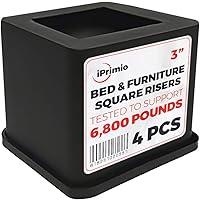 Algopix Similar Product 2 - iPrimio Bed Risers Heavy Duty  Square