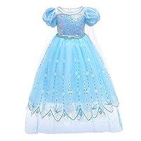 Algopix Similar Product 17 - CinheyU Princess Elsa Costume Girls