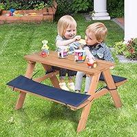 Algopix Similar Product 18 - Costzon Kids Picnic Table Solid Wood