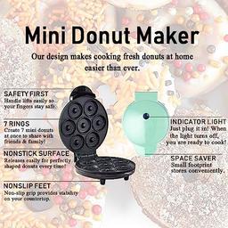 7 holes mini doughnuts donut maker