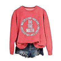 Algopix Similar Product 11 - ZLXBLYYMZ Math Teacher Sweatshirt Women