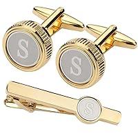 Algopix Similar Product 4 - GWD Mens Cufflinks Tie clips set Set