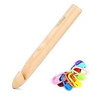 Algopix Similar Product 8 - Wooden Crochet Hooks 25mm Wooden