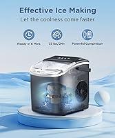 Igloo ICEB26RR Automatic Portable Electric Countertop Ice Maker Machine, 26  Pounds in 24 Hours, 9 Ice Cubes Ready in 7 minutes