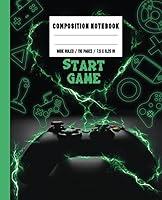 Algopix Similar Product 14 - Composition Notebook Video Game