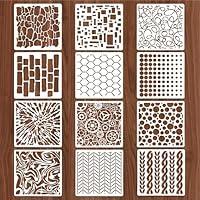 Algopix Similar Product 17 - Jeffdad 8 Pcs Stencils for Crafts