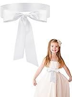 Algopix Similar Product 20 - Glitopper Satin Sash Belt for Girls