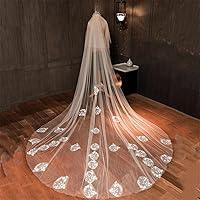 Algopix Similar Product 17 - CKKNILV Bridal Veil Wedding Lace