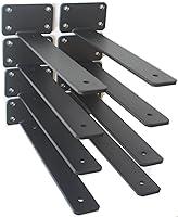 Algopix Similar Product 11 - 8 Pack  10 inch Black Hidden L Shelf