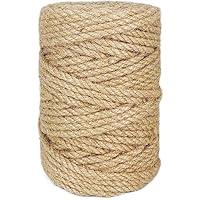 Algopix Similar Product 20 - Leecogo 5mm Jute Rope 164 Feet Heavy