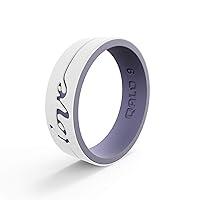 Algopix Similar Product 4 - QALO Womens Rubber Silicone Ring