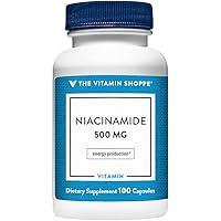 Algopix Similar Product 16 - The Vitamin Shoppe Niacinamide 500MG