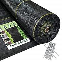 Algopix Similar Product 5 - Sunocity 6ft x300ft Black Weed Barrier