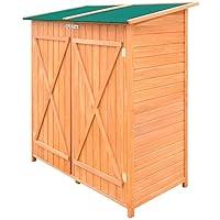 Algopix Similar Product 12 - vidaXL Outdoor Wooden Storage Shed