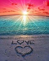 Algopix Similar Product 2 - KTCLCATF Diamond Painting Beach by