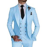 Algopix Similar Product 9 - Lanshion 3 Piece Suits for Men Mens