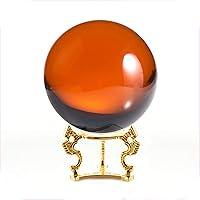 Algopix Similar Product 3 - Amlong Crystal Amber Crystal Ball 110mm