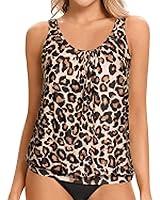 Algopix Similar Product 15 - Yonique Womens Blouson Tankini Top No