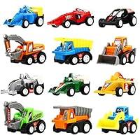 Algopix Similar Product 5 - Yeonha Toys Pull Back Vehicles 12 Pack