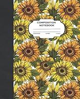 Algopix Similar Product 20 - Sunflower Composition Notebook College