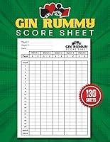 Algopix Similar Product 9 - Gin Rummy Scorebook 130 Gin Rummy