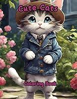 Algopix Similar Product 10 - Cute Cats Coloring Book Anime Cats the