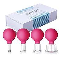 Algopix Similar Product 15 - CFHBF 4 Size Facial Cupping Therapy Set