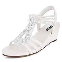 Algopix Similar Product 4 - Tscoyuki Womens Valya Low Wedge