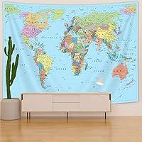 Algopix Similar Product 7 - World Map Tapestry Map of World Kids